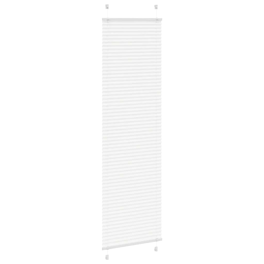 Tenda Plissettata Bianca 65x200 cm Larghezza Tessuto 64,4 cm | homemem39
