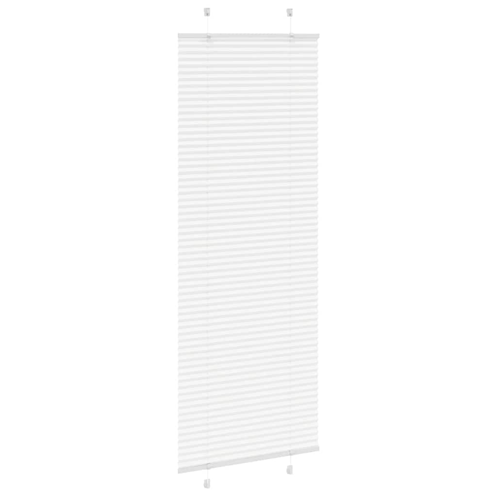 Tenda Plissettata Bianca 75x200 cm Larghezza Tessuto 74,4 cm