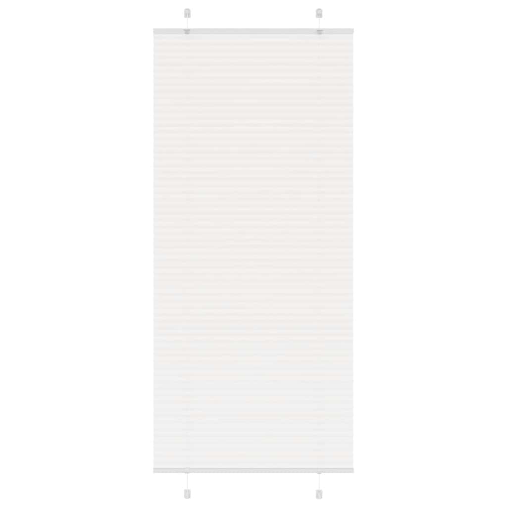 Tenda Plissettata Bianca 85x200 cm Larghezza Tessuto 84,4 cm