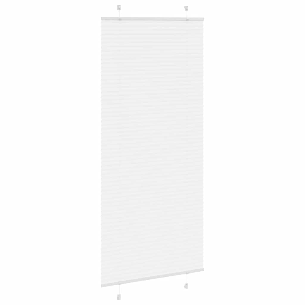 Tenda Plissettata Bianca 85x200 cm Larghezza Tessuto 84,4 cm | homemem39