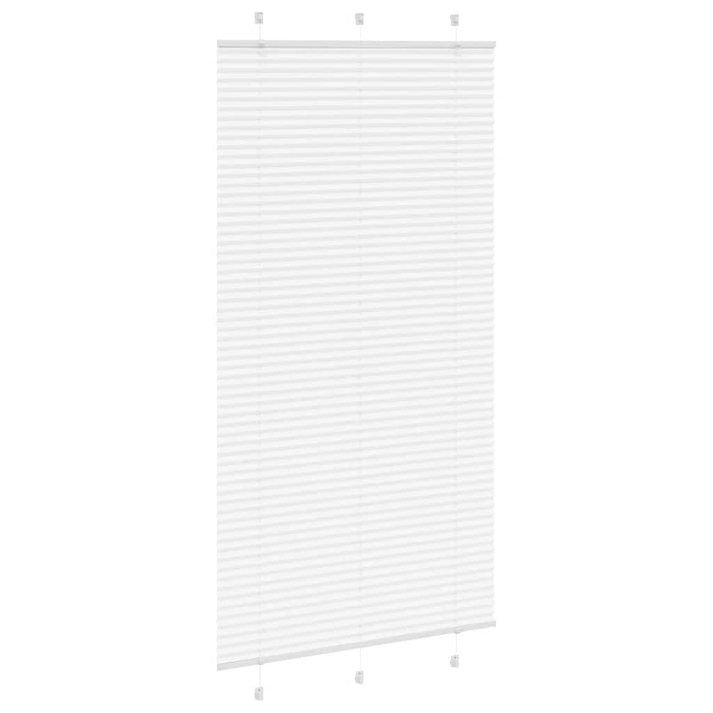 Tenda Plissettata Bianca 110x200 cm Larghezza Tessuto 109,4 cm | homemem39