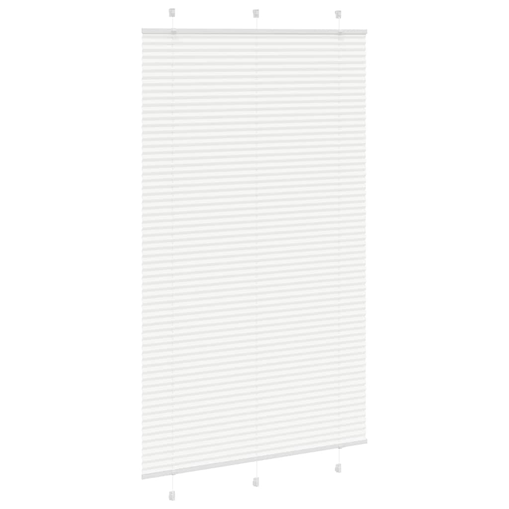 Tenda Plissettata Bianca 115x200 cm Larghezza Tessuto 114,4 cm | homemem39