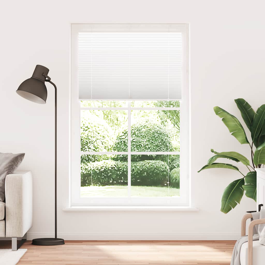 Tenda Plissettata Bianca 120x200 cm Larghezza Tessuto 119,4 cm