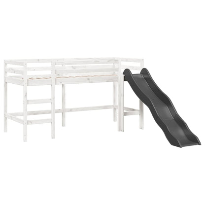 Letto a Soppalco senza Materasso Bambini Bianco 80x200cm Pino - homemem39