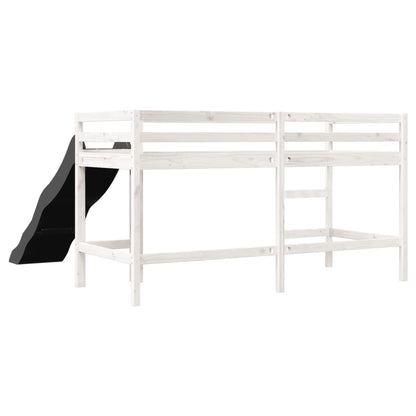 Letto a Soppalco senza Materasso Bambini Bianco 80x200cm Pino - homemem39