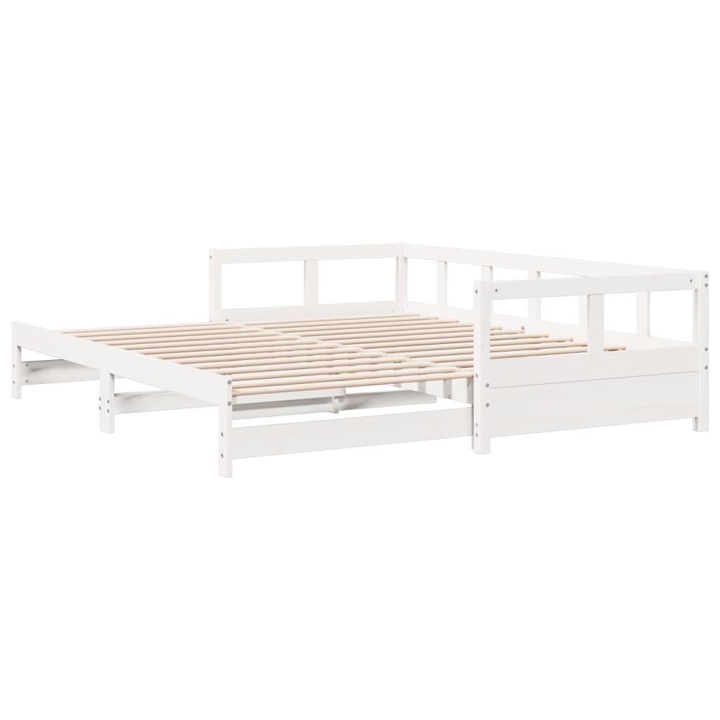 Dormeuse senza Materasso Bianca 80x200 cm Legno Massello Pino - homemem39