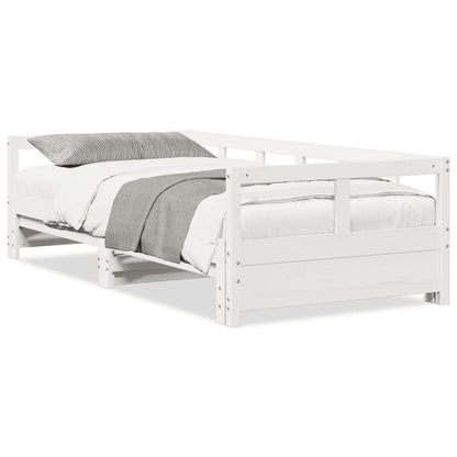 Dormeuse senza Materasso Bianca 90x200 cm Legno Massello Pino | homemem39