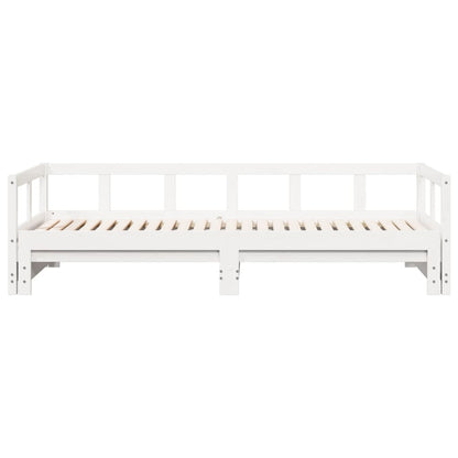 Dormeuse senza Materasso Bianca 90x200 cm Legno Massello Pino - homemem39
