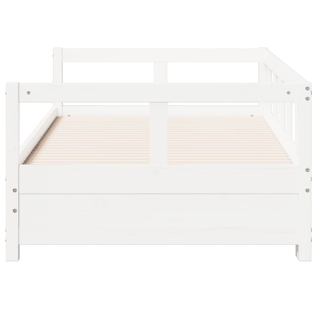Dormeuse senza Materasso Bianca 90x200 cm Legno Massello Pino | homemem39