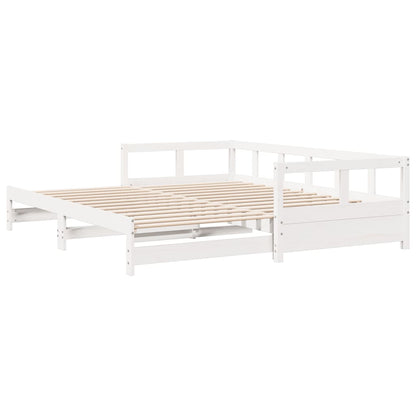 Dormeuse senza Materasso Bianca 90x200 cm Legno Massello Pino | homemem39