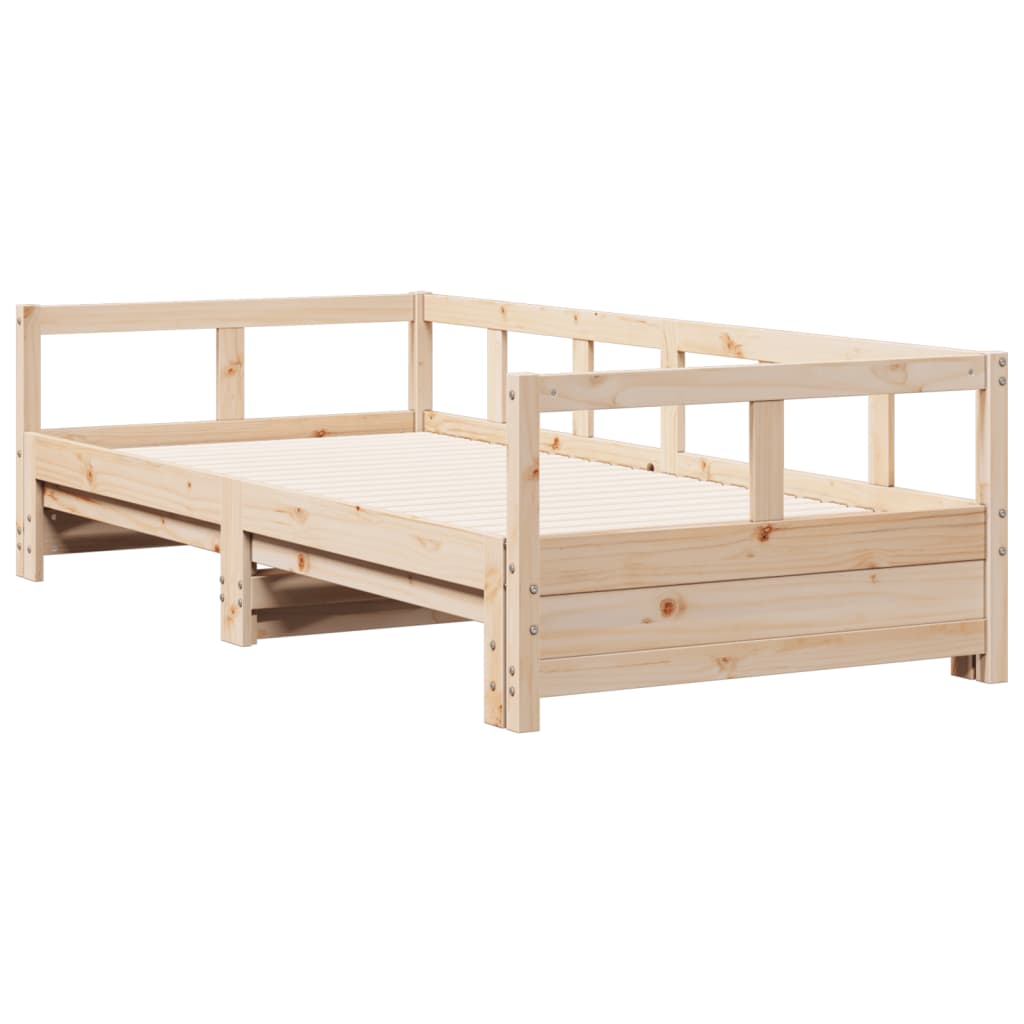 Dormeuse senza Materasso 90x190 cm in Legno Massello di Pino | homemem39