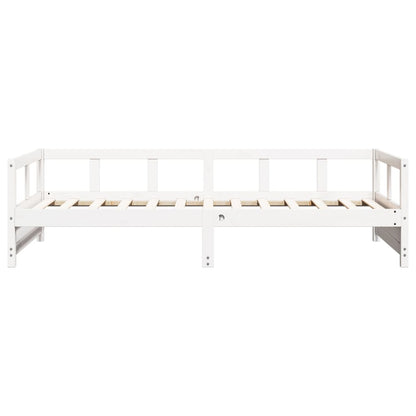 Dormeuse senza Materasso Bianca 80x200 cm Legno Massello Pino - homemem39