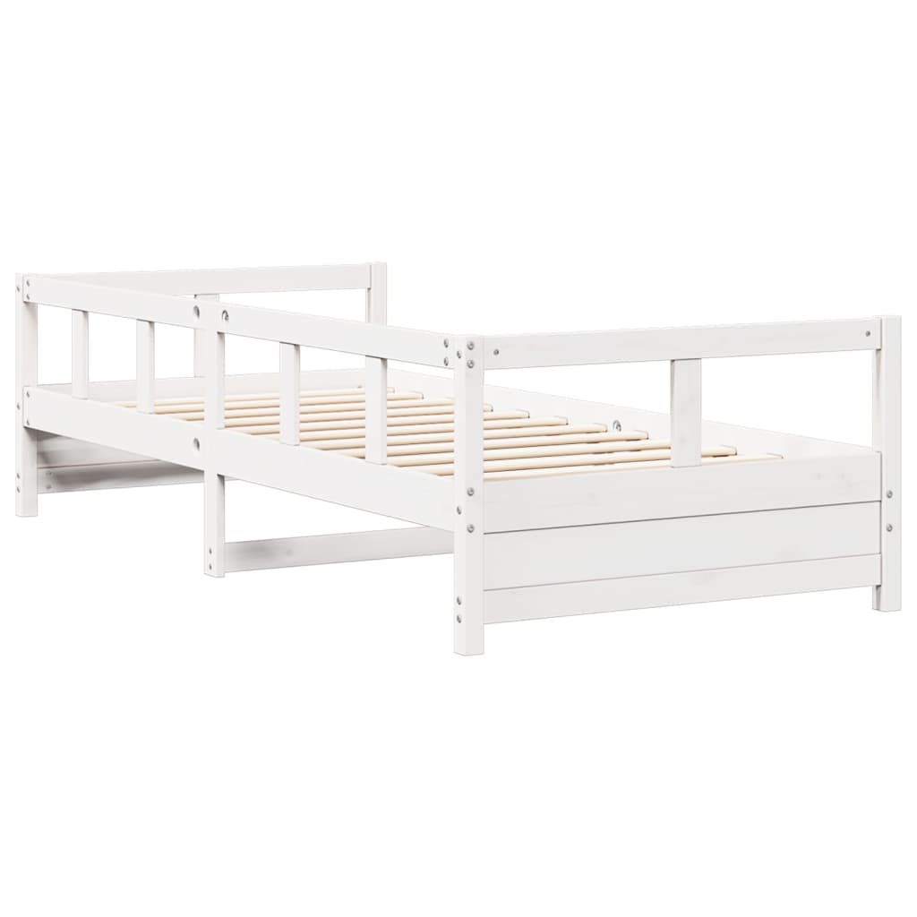 Dormeuse senza Materasso Bianca 80x200 cm Legno Massello Pino | homemem39