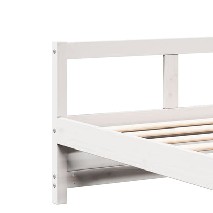 Dormeuse senza Materasso Bianca 80x200 cm Legno Massello Pino | homemem39