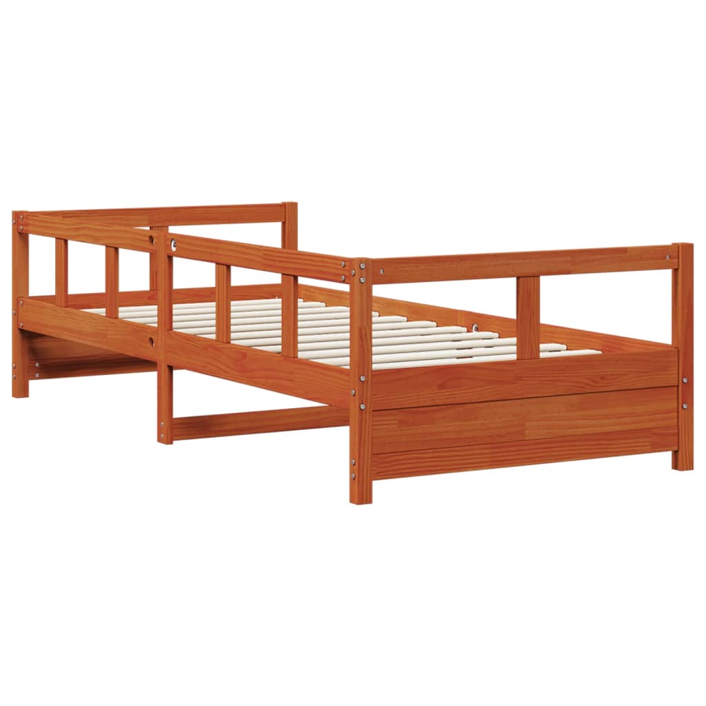 Dormeuse senza Materasso Marrone Cera 80x200 cm Legno di Pino - homemem39