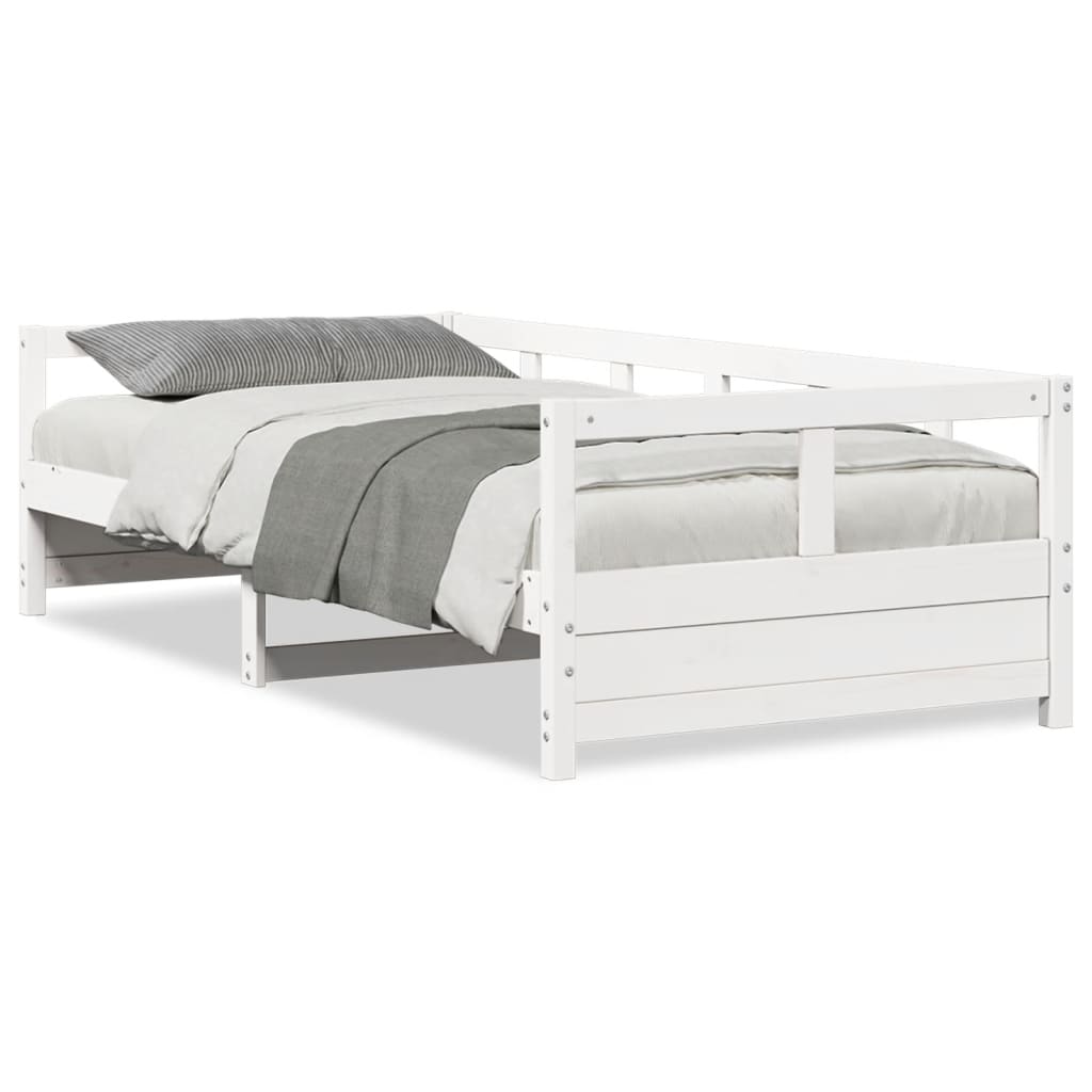 Dormeuse senza Materasso Bianca 90x200 cm Legno Massello Pino | homemem39