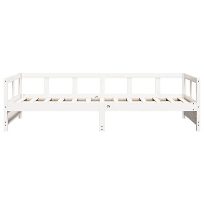 Dormeuse senza Materasso Bianca 90x200 cm Legno Massello Pino | homemem39
