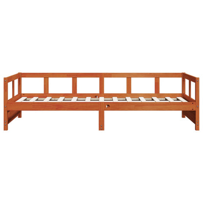 Dormeuse senza Materasso Marrone Cera 90x200 cm Legno di Pino | homemem39