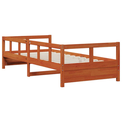 Dormeuse senza Materasso Marrone Cera 90x200 cm Legno di Pino | homemem39
