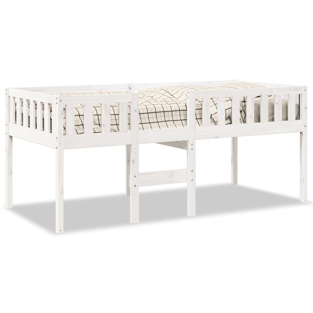 Letto per Bambini senza Materasso Bianco 90x190cm Massello Pino - homemem39
