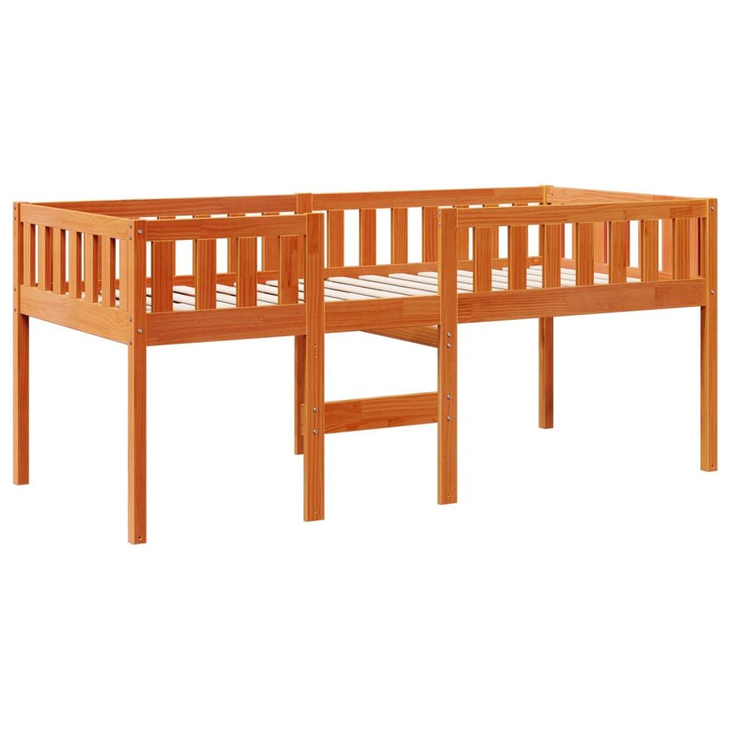 Letto Bambini senza Materasso Marrone Cera 90x190 cm Legno Pino - homemem39