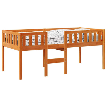 Letto Bambini senza Materasso Marrone Cera 90x190 cm Legno Pino