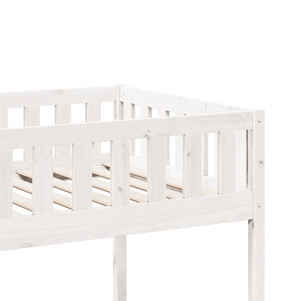 Letto per Bambini senza Materasso Bianco 75x190cm Massello Pino - homemem39