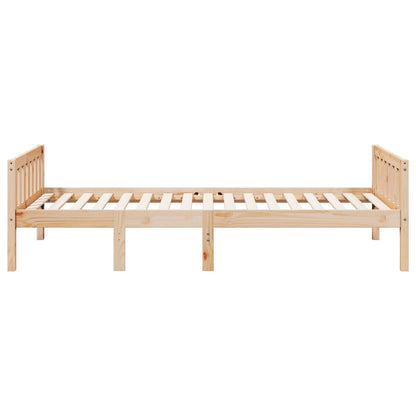 Letto per Bambini senza Materasso 80x200 cm Legno Massello Pino - homemem39