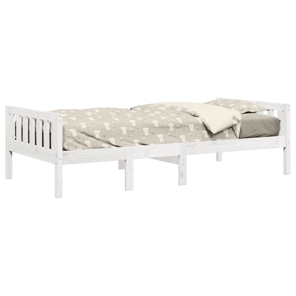 Letto per Bambini senza Materasso Bianco 80x200cm Massello Pino