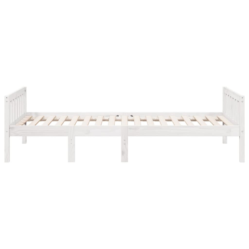 Letto per Bambini senza Materasso Bianco 80x200cm Massello Pino - homemem39