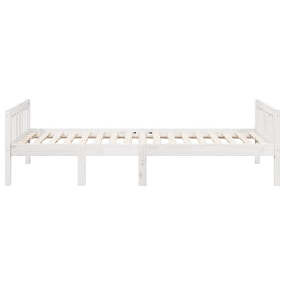 Letto per Bambini senza Materasso Bianco 80x200cm Massello Pino - homemem39