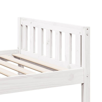 Letto per Bambini senza Materasso Bianco 80x200cm Massello Pino