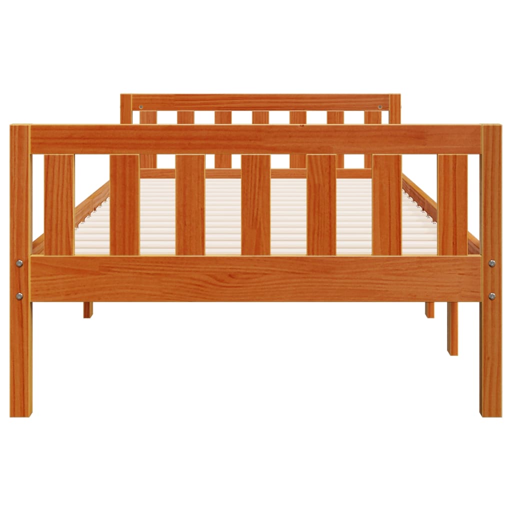Letto Bambini senza Materasso Marrone Cera 80x200 cm Legno Pino | homemem39