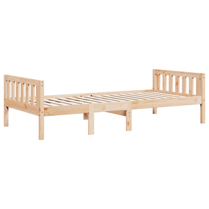 Letto per Bambini senza Materasso 90x200 cm Legno Massello Pino - homemem39