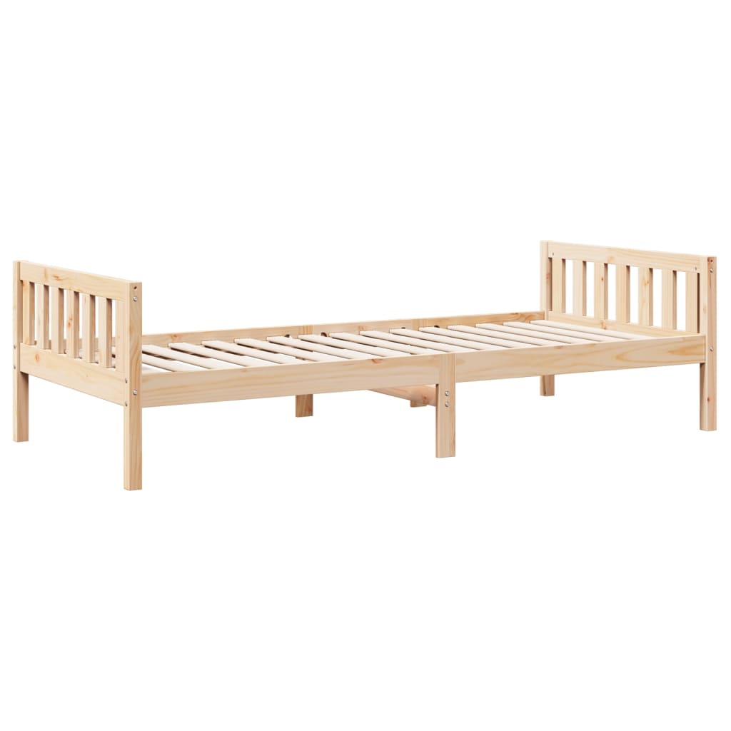 Letto per Bambini senza Materasso 90x200 cm Legno Massello Pino - homemem39