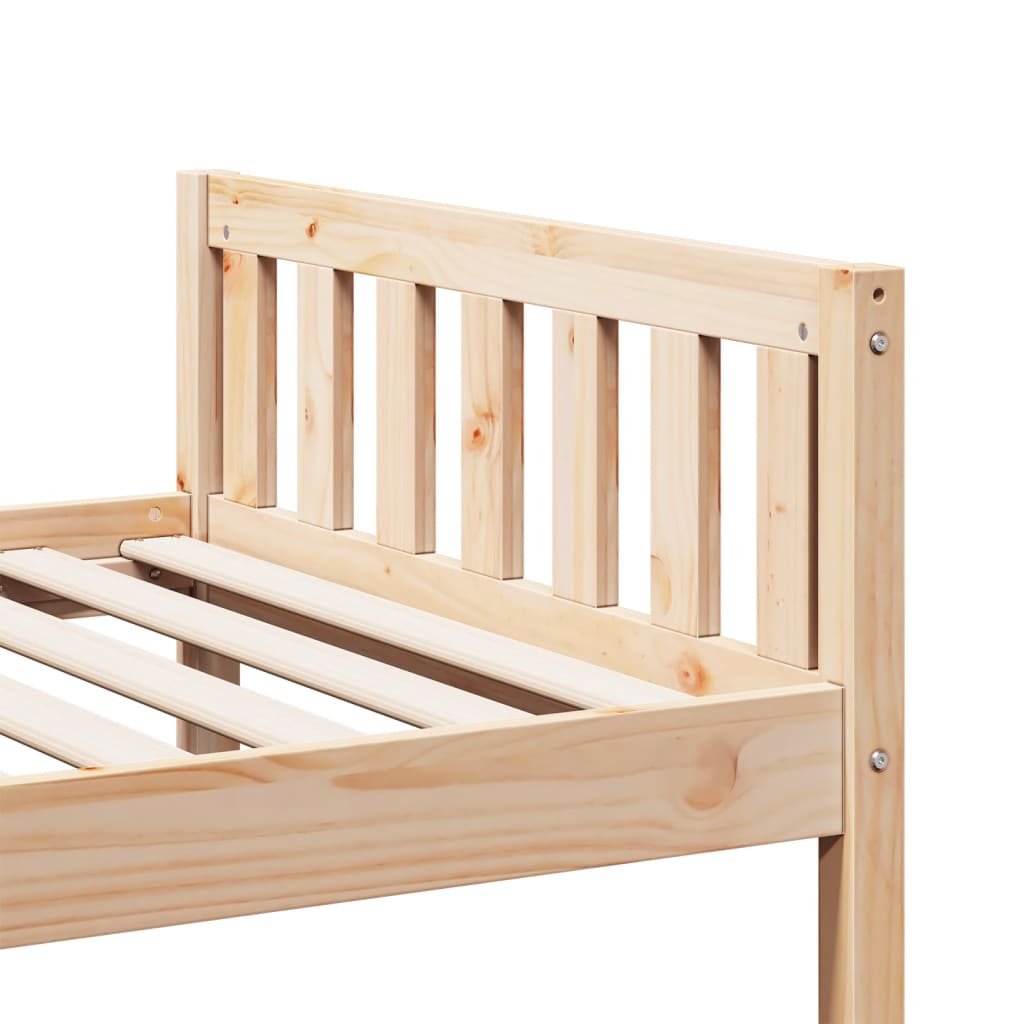 Letto per Bambini senza Materasso 90x200 cm Legno Massello Pino - homemem39