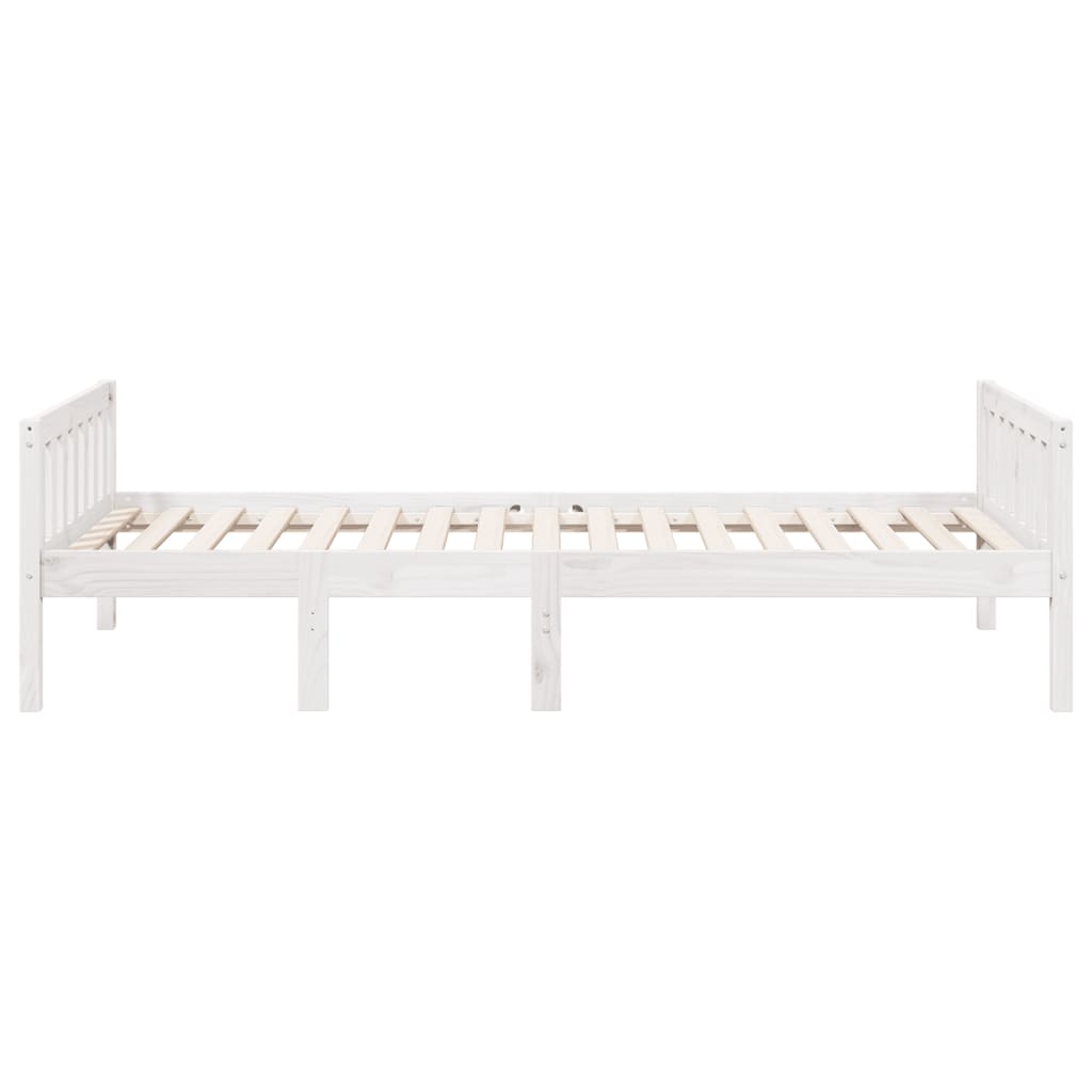 Letto per Bambini senza Materasso Bianco 90x200cm Massello Pino - homemem39