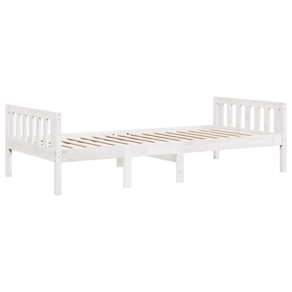 Letto per Bambini senza Materasso Bianco 90x190cm Massello Pino - homemem39