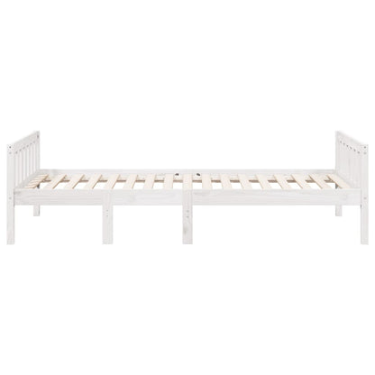 Letto per Bambini senza Materasso Bianco 90x190cm Massello Pino - homemem39