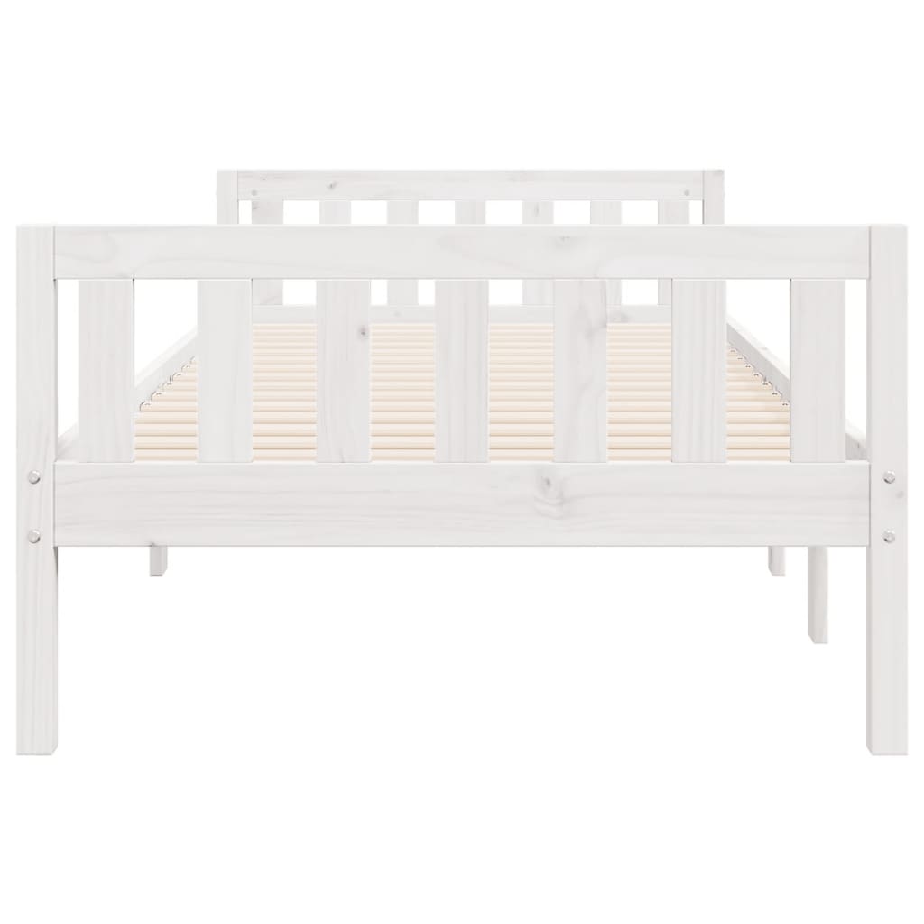 Letto per Bambini senza Materasso Bianco 90x190cm Massello Pino - homemem39
