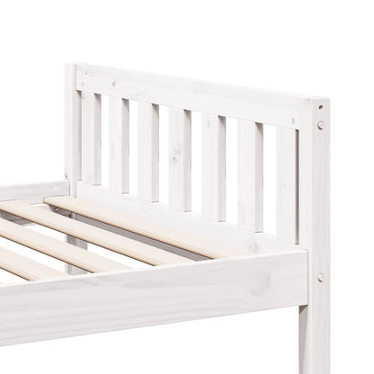 Letto per Bambini senza Materasso Bianco 90x190cm Massello Pino - homemem39