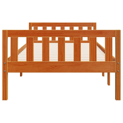 Letto Bambini senza Materasso Marrone Cera 90x190 cm Legno Pino | homemem39