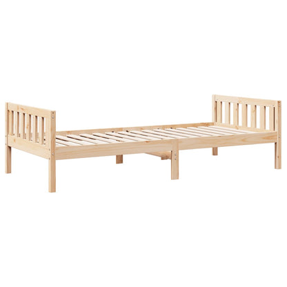 Letto per Bambini senza Materasso 75x190 cm Legno Massello Pino
