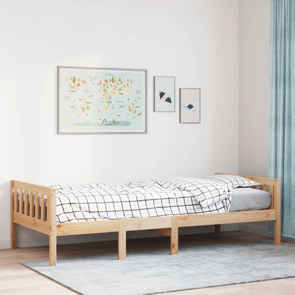 Letto per Bambini senza Materasso 75x190 cm Legno Massello Pino - homemem39