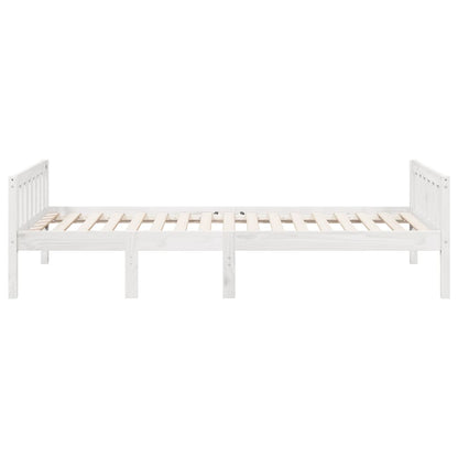 Letto per Bambini senza Materasso Bianco 75x190cm Massello Pino - homemem39