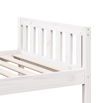 Letto per Bambini senza Materasso Bianco 75x190cm Massello Pino | homemem39