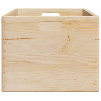 Scatola in Legno con Manici 40x30x23 cm Legno Massello di Pino - homemem39