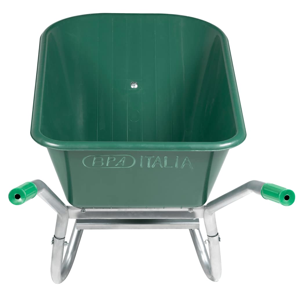 Carriola Verde 90 L 150 kg in Acciaio Zincato e Plastica - homemem39