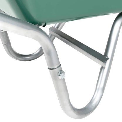 Carriola Verde 90 L 150 kg in Acciaio Zincato e Plastica - homemem39