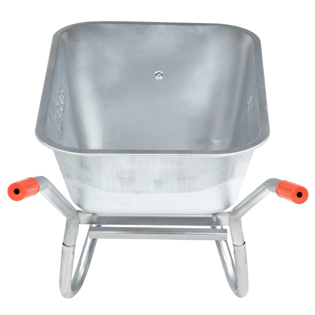 Carriola 90 L 150 kg in Acciaio Zincato e Plastica - homemem39